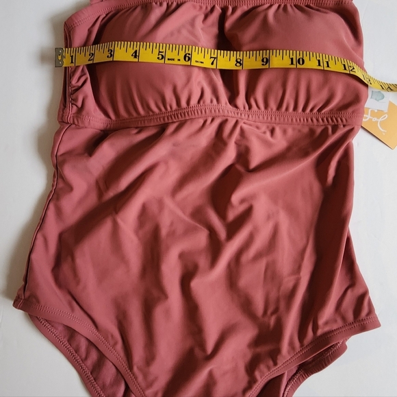 Women's One-Piece Swimsuit Size M   Dusty Rose   Kona Sol - Picture 7 of 9